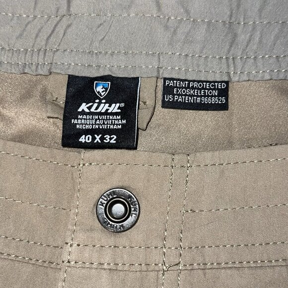 KUHL Radikl Pants Mens Size 40x32 Lightweight Stretch Hiking Trail Outdoor Khaki - Picture 3 of 9